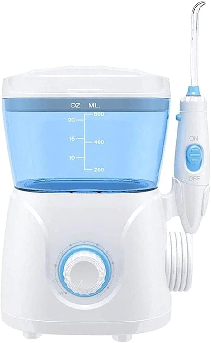 Desktop Water Flosser8 Multifunctional Jet Tips and 10 Adjustable Water Pressure600ml Dental Oral Irrigator Teeth Cleaner