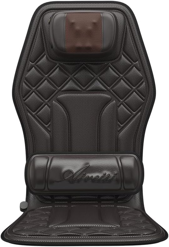 Multi-Functional Heating and Vibration Neck and Back Massager car Neck and Back Massage Cushion seat Cushion Portable Massage seat Cushion. A Gift for Parents