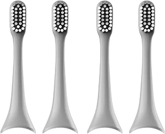8 pcs Toothbrush HeadCompatible for ENCHEN Aurora T+/T2 Electric Head Accessories Adult Replacement Brush Nozzle(Grey 8pcs)