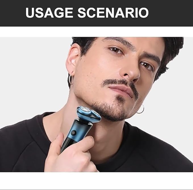 Head Shavers for Bald Men IPX6 3D Floating Rotary Blades Shaving Machine Rechargeable Professional Electric Shaver for Men