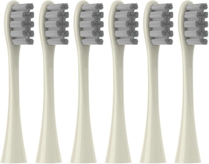 Replacement Brush Heads ForCompatible for Flow/X PRO //Z1/ Air2 Sonic Electric Toothbrush Nozzles Soft Bristle(6 MHOC)