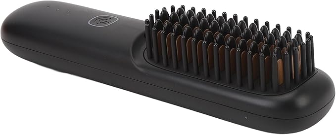 Cordless Hair Straightener Brush 2 Billion Negative Ions 3 Levels Temperature Control Portable Styling Mini Travel Hair Iron Straightener 2 in 1