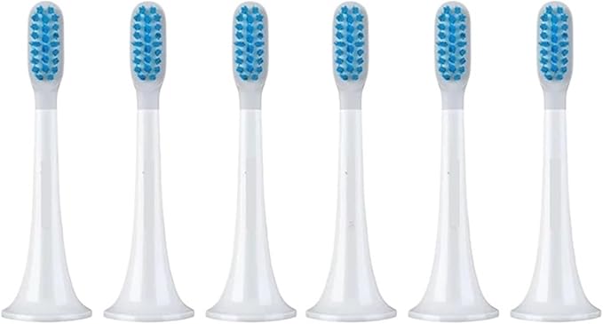 6PCS T300 T500 Sonic Electric Toothbrush Head Teethbrush Replacement Heads Acoustic Oral Hygiene Clean(6PCS Sensitive Heads)