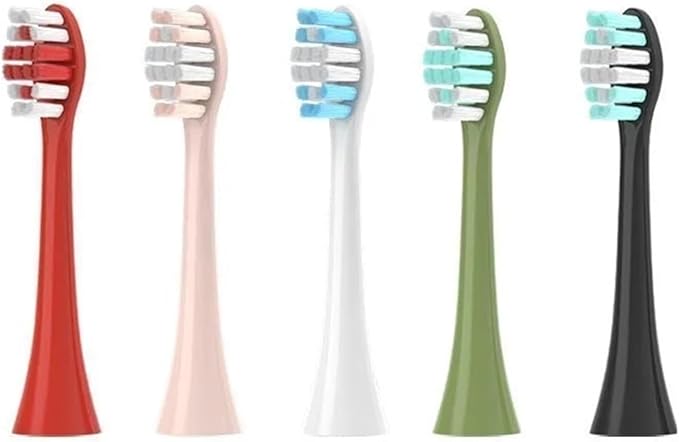 16pcs Replacement Toothbrush HeadsCompatible for B002DC/B009DC/B001/B004/B005/B006(16pcs Black)