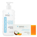 Mirai Clinical Body Odor Eliminator Bundle: Renewing Body Wash &amp Persimmon Soap Bar Set - Natural Deodorizing with Persimmon &amp Green Tea Extracts - Nonenal Elimination for Women &amp Men - 9.