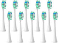 Brush Heads Compatible for with Philips Sonicare Tips Soft Dupont Nozzles Vacuum Sealed Packaged Hx3/6/8/9 Series General(10pcs Green)