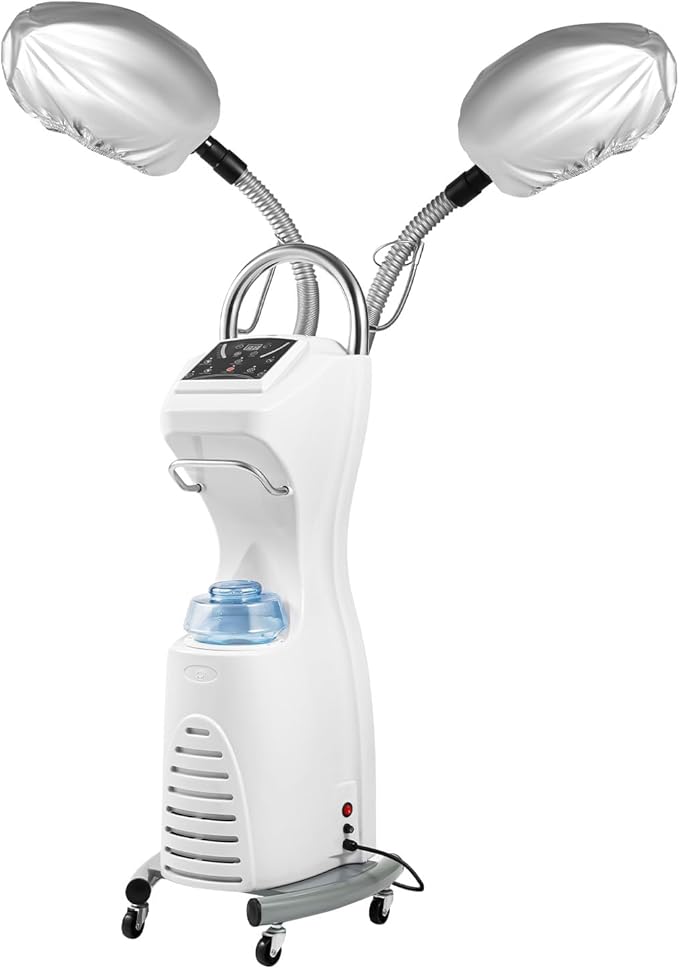 Professional Hair Steamer for Deep Conditioning w/ 8-Temp Settings 1-60 Min Timer for Salon &amp Home Hair Treatment Dyeing Scalp Care