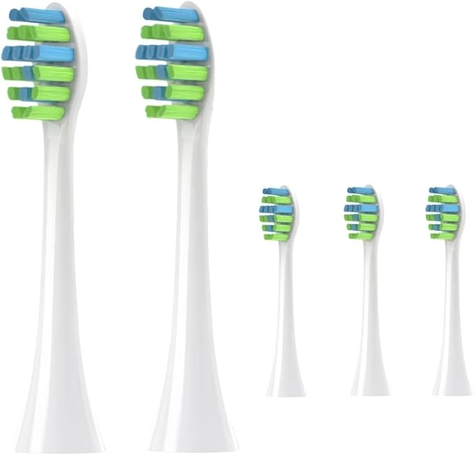 Compatible with 7AM2M AM101/AM105-5-Pack Soft Bristle Electric Toothbrush Heads Premium Replacement Accessories