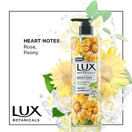 LUX Botanicals Bright Skin Shower Gel Natural Extracts No Paraben- 450 ml/15.2 Fl.Oz