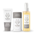 Hume Supernatural Fragrance Free Starter Set - Aluminum-Free Deodorant Stick Whole Body Balm &amp Dry Body Oil - Plant-Based Unscented Sensitive Skin - 3-Piece Set