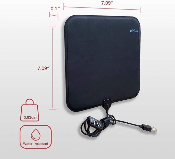 CIRIUS LED Pad Near-Infrared Red Light Therapy Device Home Use Portable Red Light Pad Deep Penetrating Low-Level Light Therapy for Pain Relief Muscle Therapy