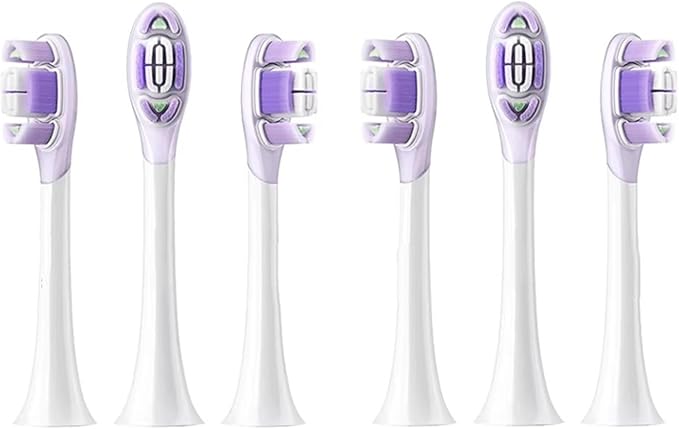 Toothbrush Brush Head 3/6PCS Compatible for Vibration Pro 4 Brushing Modes(6PCS Caring Version)
