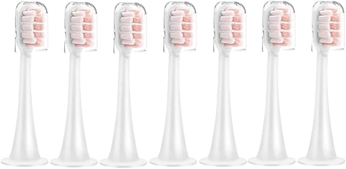 Compatible for T300/T500/T700 Replacement Brush Heads with Caps Sealed Package Soft (14pcs)(Pink)