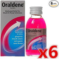 6 x Oraldene® Medicated Mouthwash Mouth Wash for Mouth Ulcers Sore Gum Throat Infection 200ml
