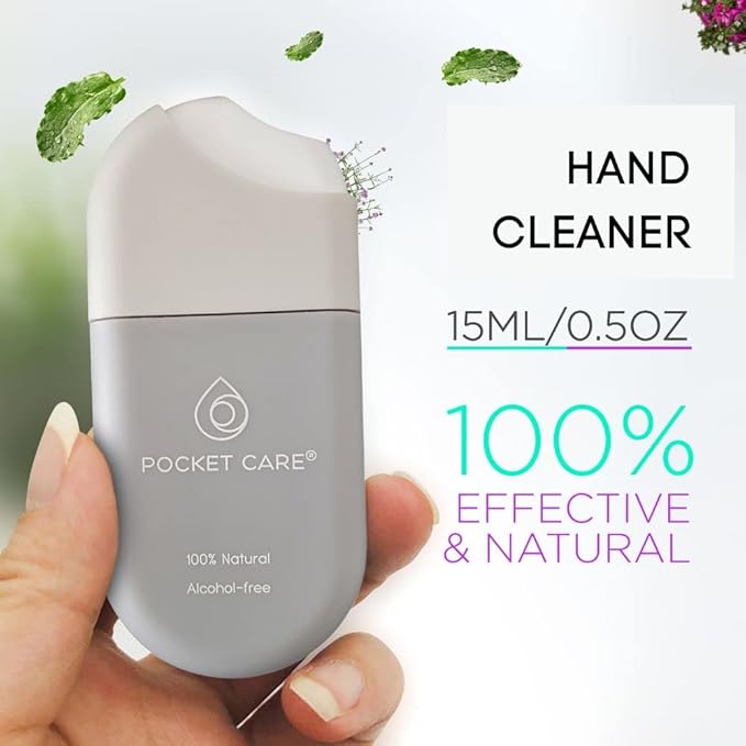 POCKET CARE | 3 Pack Sport Perfume Hand sanitizer Spray 15 ml - for Hands | Organic Moisturizing Spray | Travel Size - Travel Accessories | 100% natural