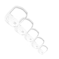 5pcs/set Transparent Beard Styling Tool And Shaving Template For Men Mustache Styling Shaper(Transparent)