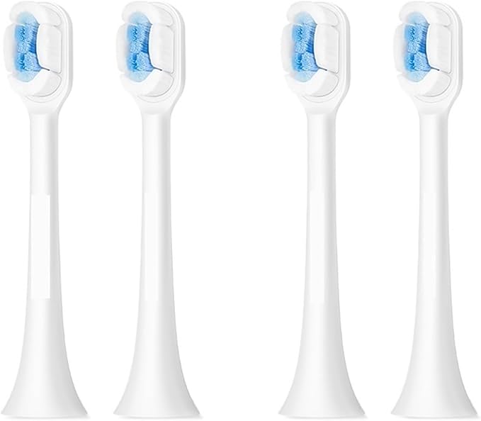 Replacement Toothbrush Heads Compatible for X3U/X3pro/D2/D3S/D5 Sonic Electric Tooth(4 Soft White)