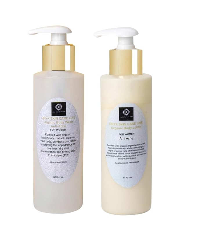 Organic Duo Skin Body Wash &amp Lotion System (8 fl oz each bottle) (Lemongrass)