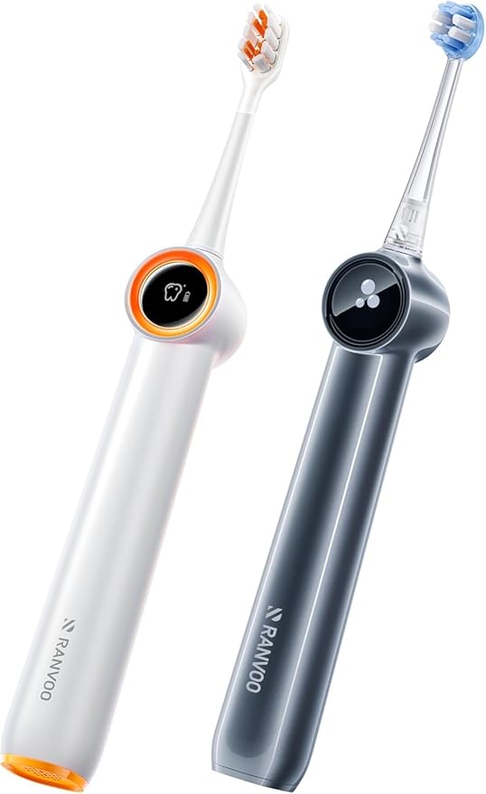 RANVOO] Save $42 to Get AirJet X3 Electric Toothbrush White and AirJet X5 Electric Toothbrush Together