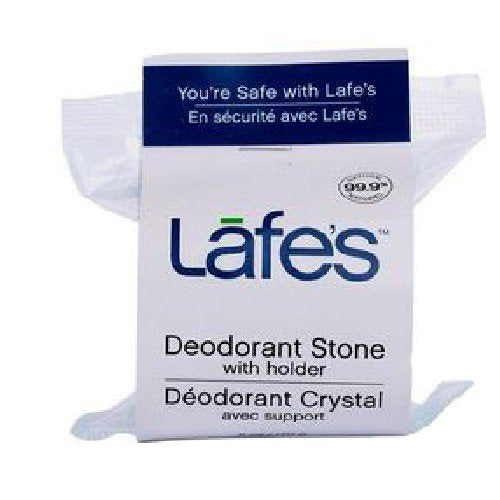 Deodorant Crystal LARGE 6 OZ by Lafes Natural Body Care (Pack of 6)