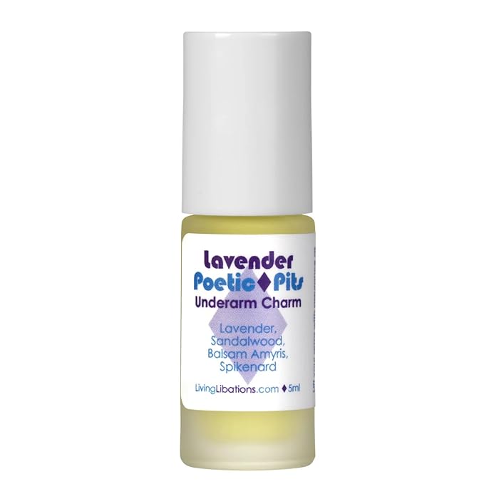Living Libations - Organic Poetic Pits Roll-On Deodorant | Natural Wildcrafted Vegan Clean Beauty (Lavender)