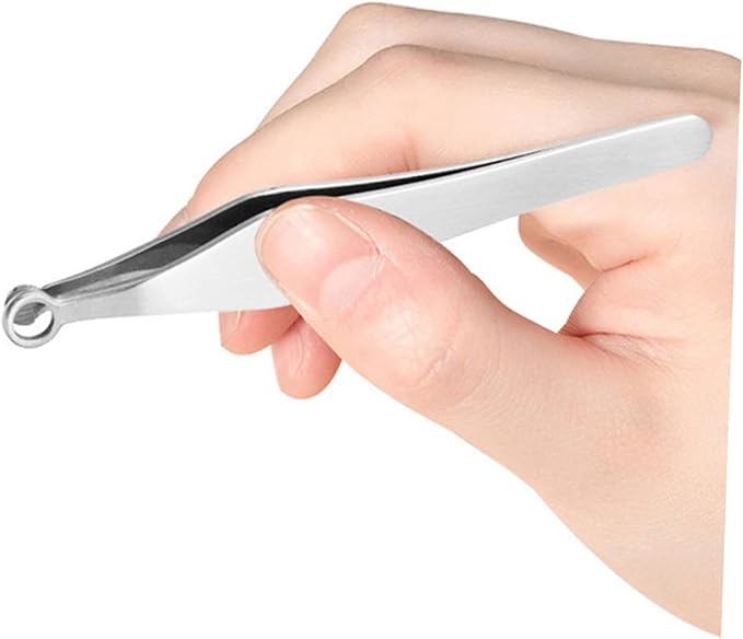 Gatuida 4pcs Nose Hair Scissors and Tweezers Manual Nasal Clipper for Easy Trimming of Nose and Eyebrow Hair Lightweight and Portable Personal Grooming Tool