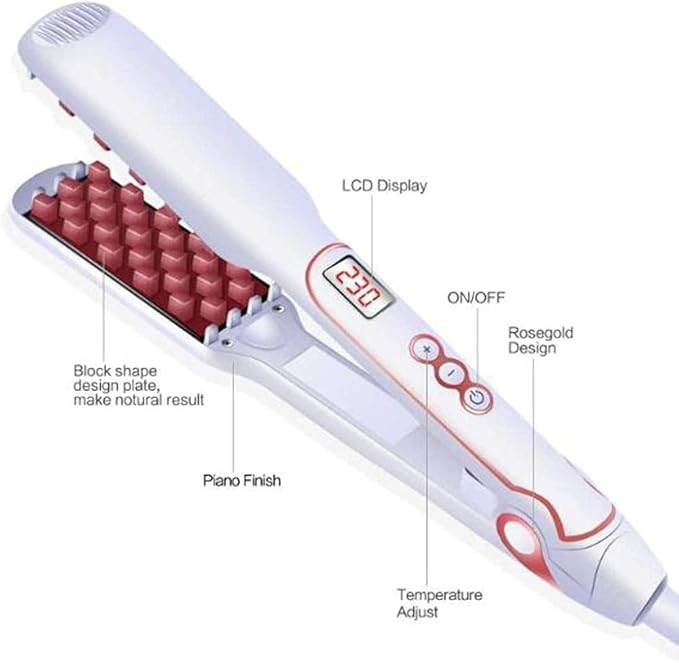 Curling Tongs Curling Iron-Curling Iron and Straightening Dual-Purpose Electric Rail Will Not Damage The Hair Root-a Kind for Hair Styling Hair Straig