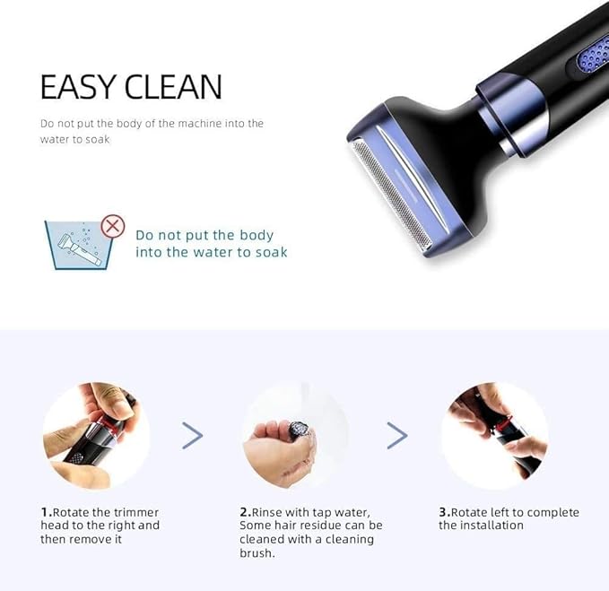 Ear and Nose Hair Trimmer for Men &amp Women 4 in 1 Electric Eyebrow Trimmer Painless Nose Clippers Facial Hair Remover Waterproof with Dual Edge Blades