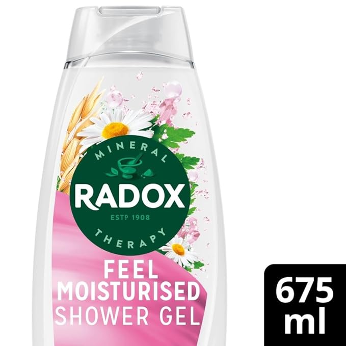 Radox Mineral Therapy Feel Moisturised Shower Gel with Chamomile &amp Oat Scent- 225ml (Pack of 3)
