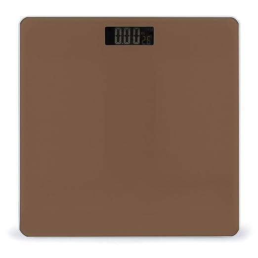 Women's Fashion Automatic Switch Digital Bathroom Weighing Scale Smart Scale Brown
