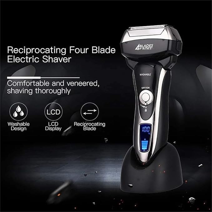 Electric Razor for Men Electric Shaver with Precision Trimmer Rechargeable Wet &amp Dry Foil Shaver Clean &amp Washable