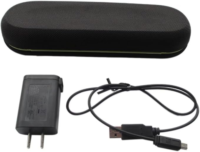 Travel Charger Case w/AC Charer+USB Cable 2023 New HX9210 HX9200 Replacement for Philips Sonicare DiamondClean HX9340 HX9350 HX9382/HX9342/HX939L Toothbrushes(Black-Green)