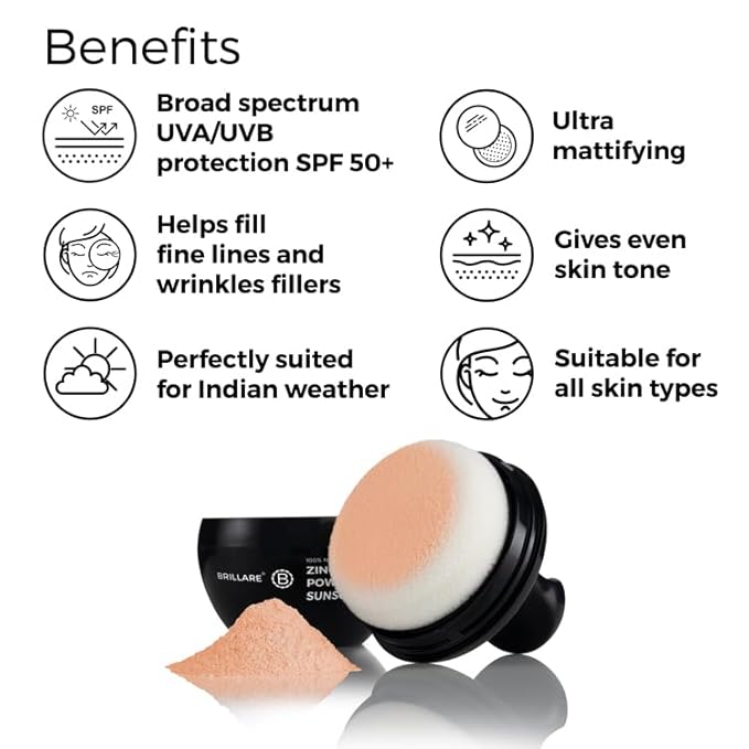 Brillare ZINC Powder Sunscreen - Bronze 03