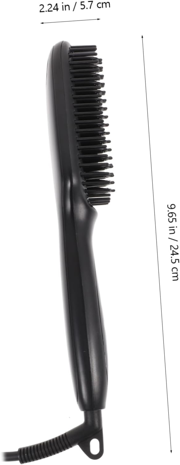 Hair Straightener Comb Temperature Settings Multi-Functional Tool for Hair and Beard Styling LCD Display Rotating Cord Smooth and Shiny Results
