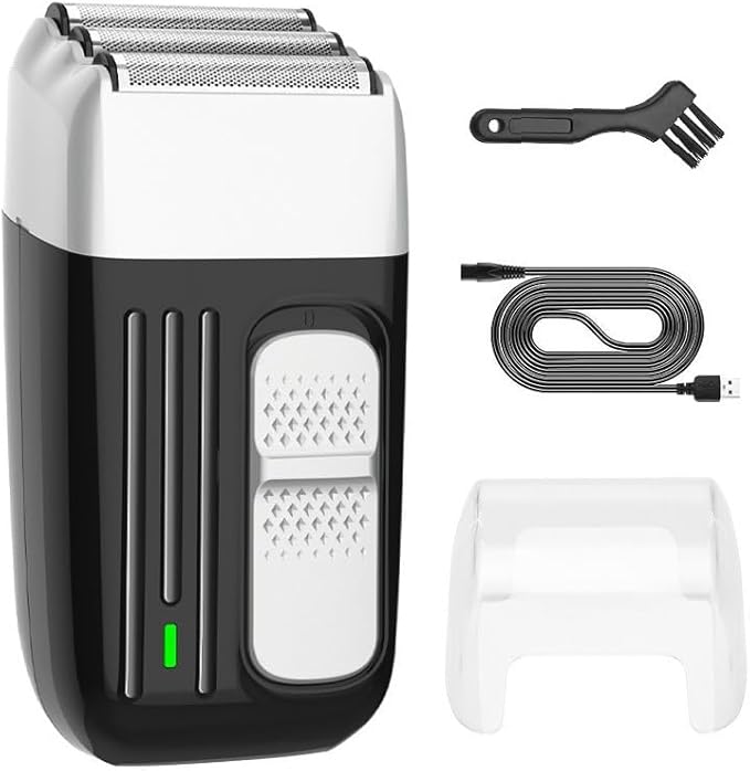 Men's Shaver 3-Blade System Hair Beard Electric Shaver for Men Washable Electric Razor Wet Dry Head Bald Shaving Machine Rechargeable