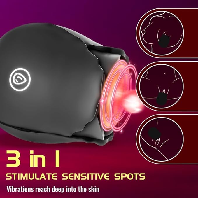 2026 Newly Portable Vibrating Massager -Clitioral Sucker Relaxes Muscles Viboators Toy 10 Modes Couples - for Body and Back Foot Silent Personal for Sports Massage Adult Tools Relaxation XJH-Black21