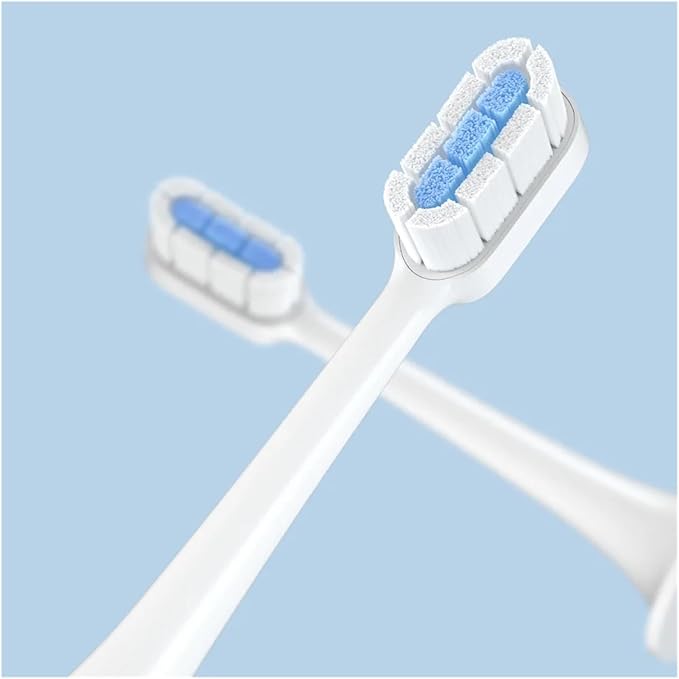 Compatibility for Xiaomi Toothbrush Head T300/T500 Mijia DDYS01SKS/MES601/T700 Replacement MES602/604(New Clean PK 6 Pcs)