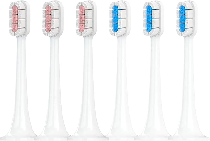 Compatible for with Electric Toothbrush Head T300/T500 DDYS01SKS/MES601/T700 Replacement MES602/604(Clean PK3 BU3)