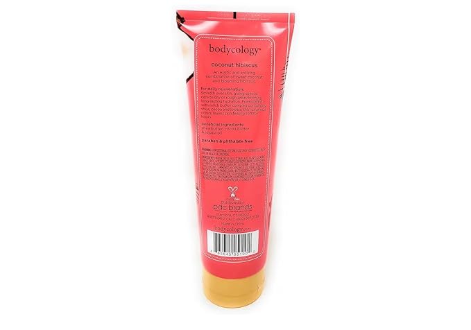 Coconut Hibiscus 2 in 1 Body Wash &amp Bubble Bath 16 fl oz &amp Coconut Hibiscus Butter Body Cream 8 oz (Pack of 2)