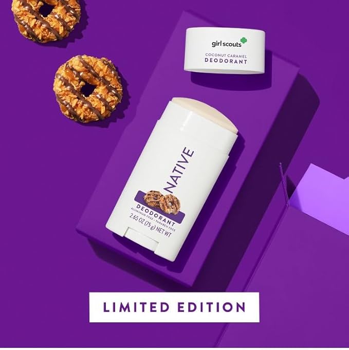 Native Limited Edition Girl Scout Coconut Caramel Cookie Deodorant - 2.65oz 1 Count (Pack of 1)