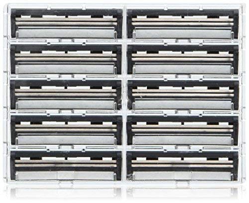 Taconic Shave 100 Twin Blade Razor Cartridges With Lubricating Strip - Compatible With All Gillette Trac 2  G2 G II Contour Vector And Gillette Atra Razor Handles - Made In The Usa