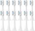 8/12/16PCS Compatible for MIJIA T302 Replacement Toothbrush Heads(T302White Blue-12pcs)
