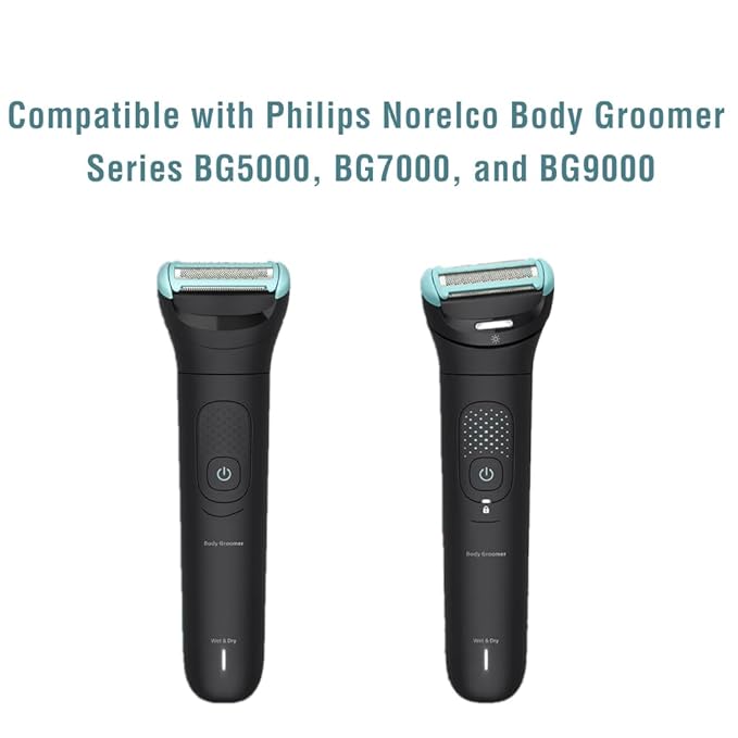 2-Pack BG2010/40 Replacement Shaving Foil Head Compatible with Philips Norelco Body Groomer Series BG5XXX BG7XXX and BG9XXX