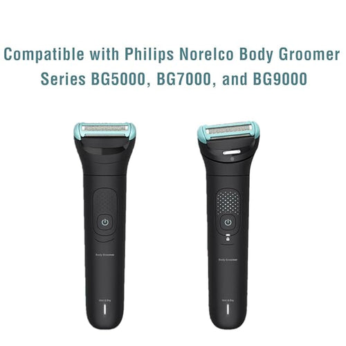 2-Pack BG2010/40 Replacement Shaving Foil Head Compatible with Philips Norelco Body Groomer Series BG5XXX BG7XXX and BG9XXX
