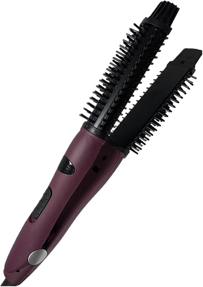 High and Low Gear Electric Curling Iron - Hair-Friendly Perm Hair Comb with Pear Flower Round Brush Shape(AU)