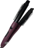 High and Low Gear Electric Curling Iron - Hair-Friendly Perm Hair Comb with Pear Flower Round Brush Shape(AU)