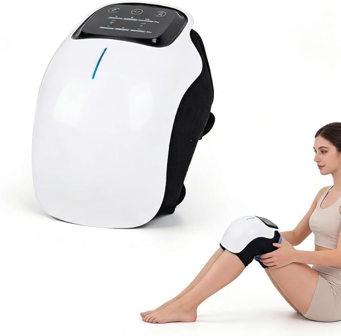 Morlit 360° Smart Warmth &amp Comfort Knee System - Rechargeable Wrap with Multi-Mode Touchscreen 4D Floating-Point Massage for Joint Ease &amp Daily Rejuvenation