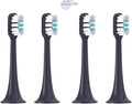 4/8PCS Replacement Brush Heads Compatible for MIJIA T700 Sonic Electric Toothbrush Bristle with Caps Sealed Pack(4 PCS White)
