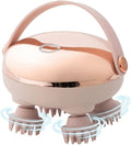 Electric Scalp Massager for Hair Growth Red Light Therapy Head Massager Stress Relax Waterproof Scalp Scrubber with Hand Strap Handheld Rechargeable Scalp Massagers for Body &amp Dog Massager (Gol
