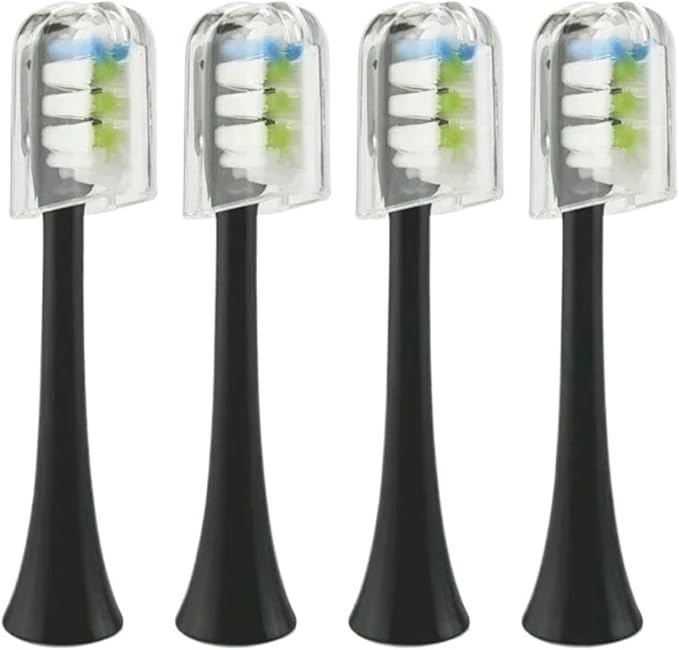 4/8 Pcs Replacement Toothbrush Heads Compatible for X3 Brush Head(4black)